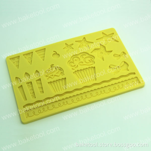 High Quality Celebration Silicone Cake Fondant Mold for Cake Decorating